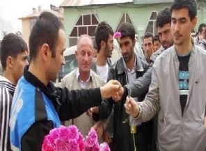 Gaz yok, gül versek!
