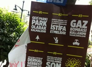 Gezi Parkı'nın talepleri ozalitçilerde!