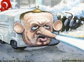 Guardian, Başbakan Erdoğan'ı TOMA yaptı!
