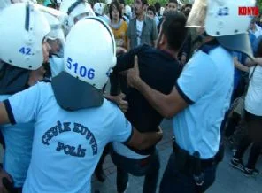 Konya'daki Gezi Parkı eyleminde gerginlik