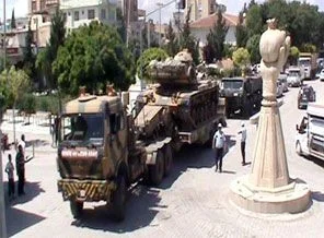 Suriye sınırına askeri sevkiyat