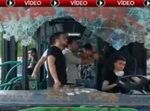 Taksim'de piston aşağı videosu çekildi