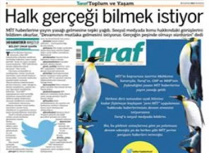 Taraf yayın yasağına meydan okuyor!