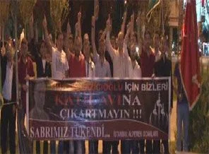 Alperenciler D-100 Karayolu'nu kapattı