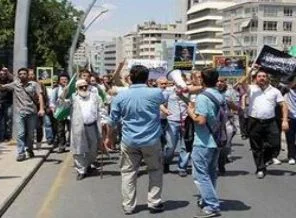 Ankara'da Mısır Cuntası ve ABD protesto edildi