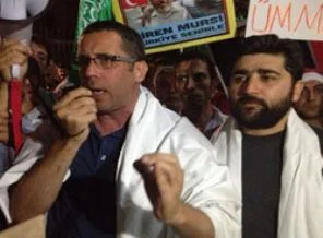 Ankara'da Mısır için kefenli eylem
