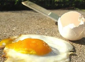 Asfaltta sahanda yumurtaya yasak!