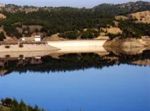 Göletin suyu çekilince dibinden silahlar çıktı