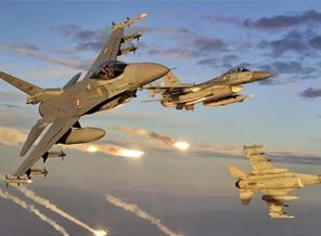 Irak sınırında uçak hareketliliği