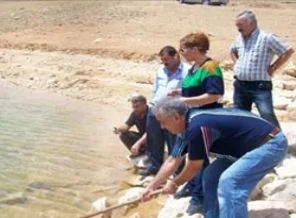Karaman'da göletlere 30 bin balık bırakıldı