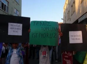 Mardin Midyat'ta tecavüz protestosu