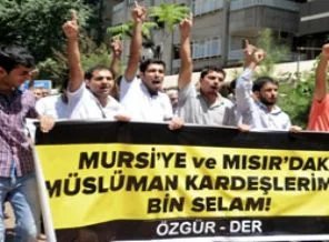 Mısır cuntasının gece katliamı Diyarbakır'da protesto edildi
