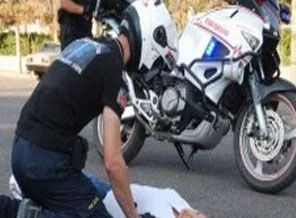 Motosiklet ambulans görev başında