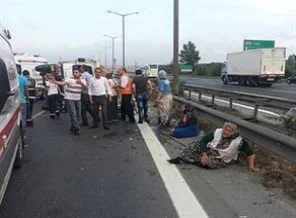 TEM'de feci kaza: 1 ölü, 10 yaralı