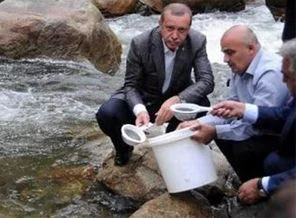 Başbakan Fırtına Deresi'ne yavru alabalık bıraktı