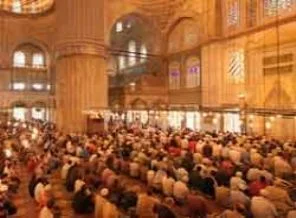 Bayram Namazı için Sultanahmet'teyiz