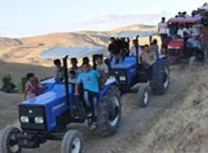 Bayramlaşabilmek için ağacın tepesine çıktılar