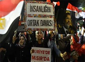Diyarbakır'dan Mısır Direnişine destek mitingi