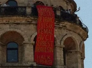 Galata Kulesi işgal ettiler