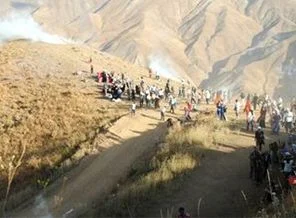 Hakkari'de karakol protestosuna müdahale