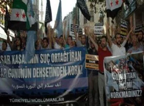 İran başkonsolosluğu önünde eylem