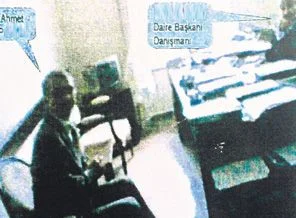 Kamera kayıtta Ahmet iş başında
