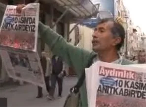 Metro çıkışında gazete satanlara gözaltı