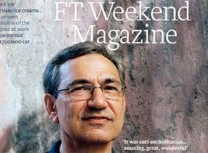 Orhan Pamuk, FT Weekend Magazine'e konuştu