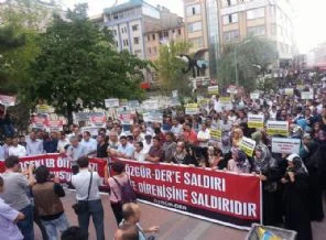 Özgür-Der Van Şubesi'ne yapılan saldırı protesto edildi