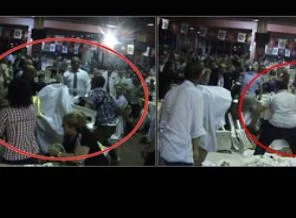 Parti iftarında kavga çıktı