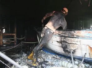 Ziyarete açılamadan yandı