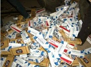 650 bin paket sigara imha edildi!