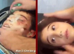 Ağabeyi son nefesini veren Suriyeli küçük kızın feryadı...