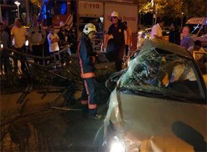 Beşiktaş'ta kaza