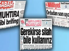 Brifingli kartel medyası cuntadan geri kalmamış