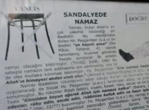 Diyanet'ten 'sandalyede namaz'a müdahale
