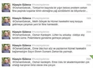 Hüseyin Gülerce ve Emre Uslu arasında 'Gökçek' atışması