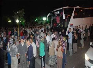 İlk hacı adayı kafilesi yola çıktı