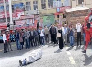 İtfaiye tatbikatında cenaze krizi!