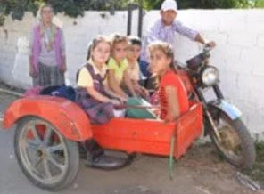Motosikletten okul servisi