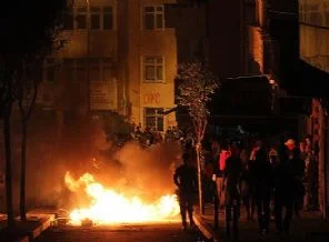 Okmeydanı'nda gösteri