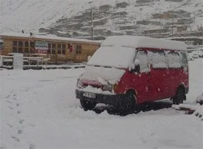 Rize'ye kar yağdı