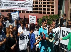 Taksim İlkyardım'ın taşınmasına karşı eylem