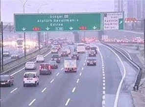 TEM'de trafik yoğunluğu
