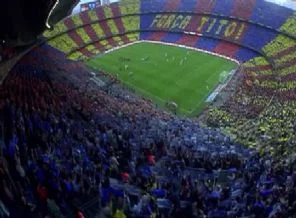 El Clasico'da muhteşem koreografi!