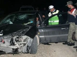 Elmadağ'da 8 araç birbirine girdi