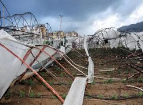 Hortum Antalya'da seraları yerle bir etti
