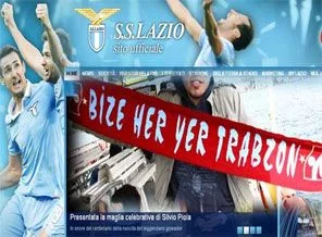 Lazio'nun internet sitesinde 'Trabzon' şoku!