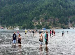 Meşhur yere akın ettiler! 9 günde 20 bin turist