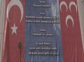 MHP'den dev afişli 'Andımız' tepkisi